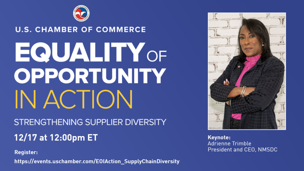 Equality of Opportunity In Action: Strengthening Supplier Diversity