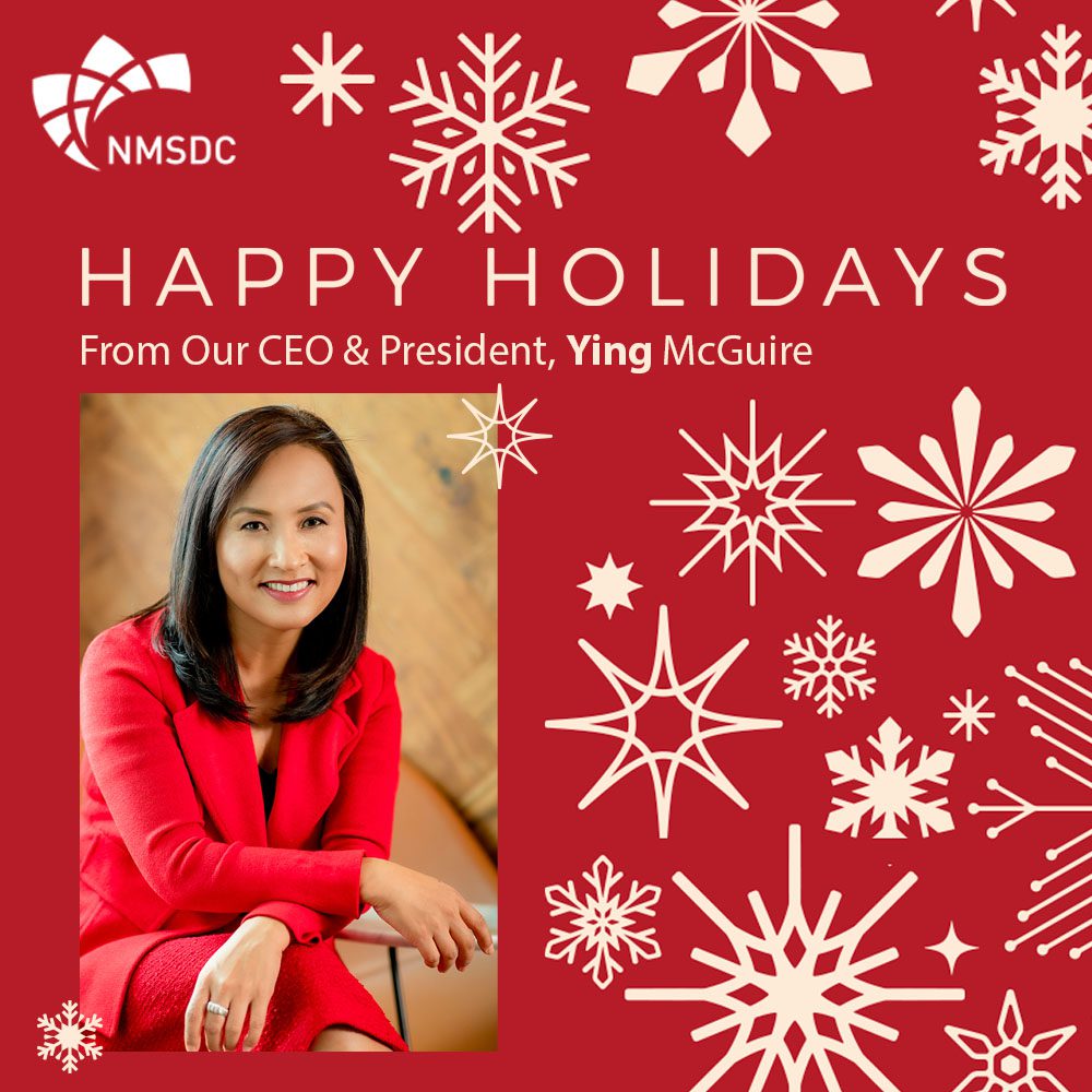 2021 Holiday Message from CEO & President, Ying McGuire