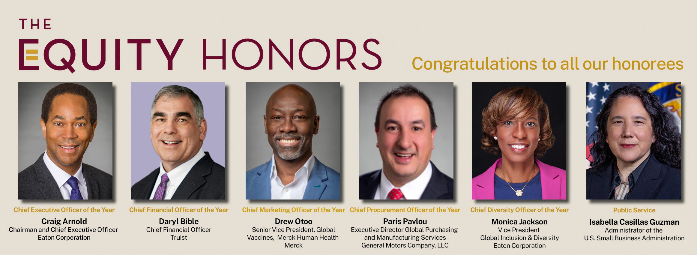 2022 Equity Honors Honorees