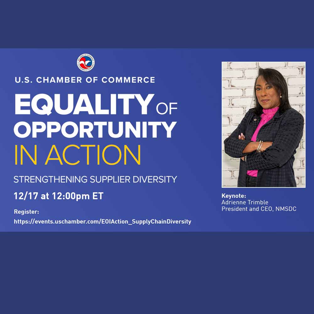 Equality of Opportunity In Action: Strengthening Supplier Diversity