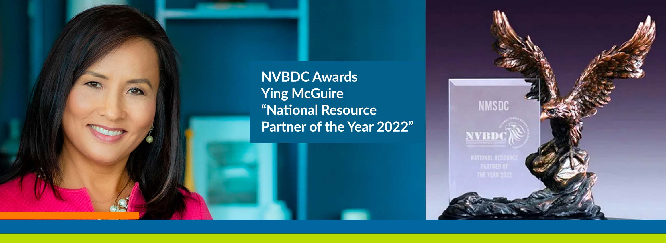 NMSDC CEO and President Ying McGuire Receives Award from NVBDC NMSDC CEO and President Ying McGuire Receives Award from NVBDC