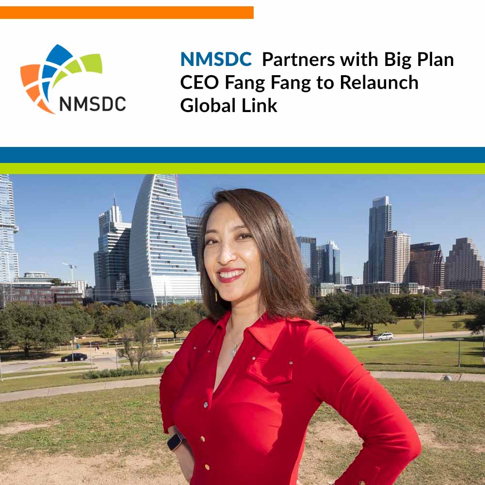 NMSDC Partners with Big Plan CEO Fang Fang to Relaunch Global Link