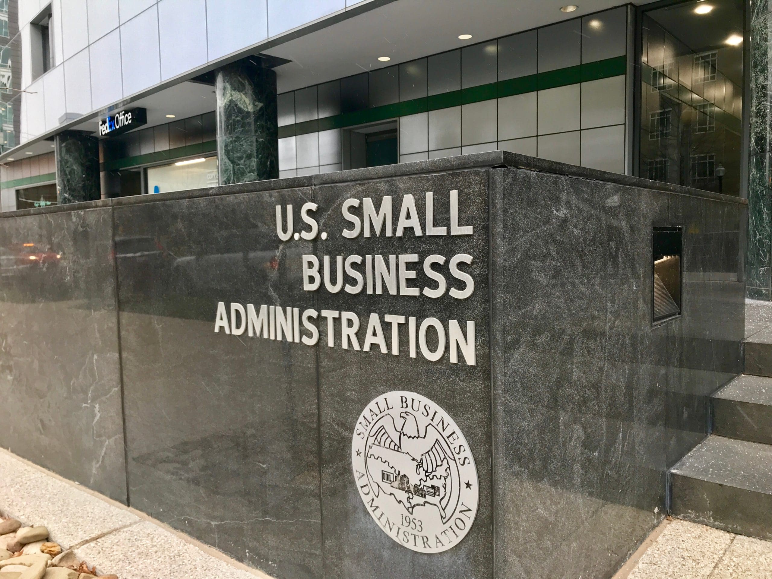 Photo of the front of the U.S. Small Business Administration Office