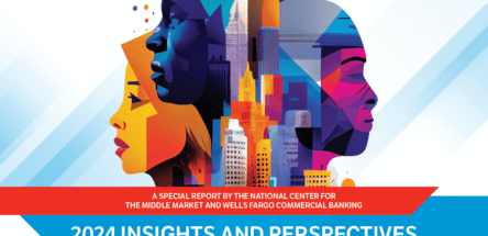 Foto estilizada de múltiples rostros negros combinada con el horizonte de una ciudad.