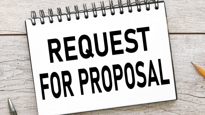 Blog-RFP Notebook with the words Request for Proposal in bold on it.